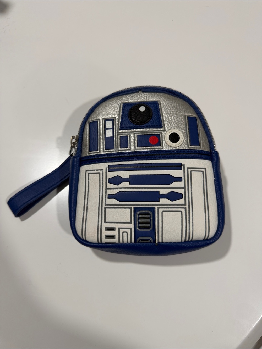 R2-D2 loungfly Wristlet Pouch - Blue and White